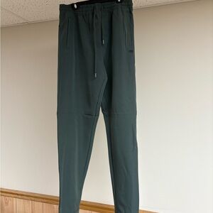 Men's Forest Green Joggers with Drawstring Waist